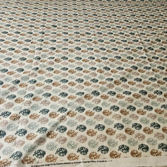 Richloom Platinum Upholstery Fabric By The Yard Leaf Print Abstract 58" Wide - Picture 6 of 9